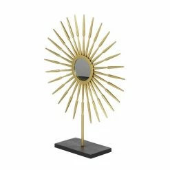 Flash Sale 👍 Grayson Lane Set of 2 21-in , 28-in - Gold Glam Sun Sculpture Tin 👍 -GRAYSON LANE Sales 2022 330858370 AlternateImage3 l