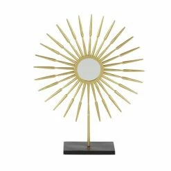 Flash Sale 👍 Grayson Lane Set of 2 21-in , 28-in - Gold Glam Sun Sculpture Tin 👍 -GRAYSON LANE Sales 2022 330858370 AlternateImage4 l