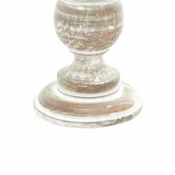 Wholesale ⌛ Grayson Lane 3-Candle Wood Pillar Holder (6-in, 8-in, 10-in) 🎁 -GRAYSON LANE Sales 2022 330858378 AlternateImage3 l