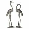 Wholesale 🛒 Grayson Lane Set of 2 20-in , 18-in Silver Rustic Bird Sculpture - Aluminum 😍