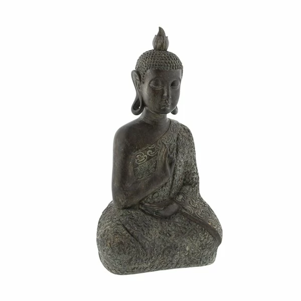 Flash Sale 🤩 Grayson Lane Buddha Bohemian Sculpture - Brown Poly Stone - 17-in X 9-in ⭐ 4 Flash Sale 🤩 Grayson Lane Buddha Bohemian Sculpture - Brown Poly Stone - 17-in X 9-in ⭐ - Image 4