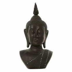 Best Pirce ⭐ Grayson Lane Buddha Bohemian Sculpture - Black Poly Stone - 47-in X 23-in 😉