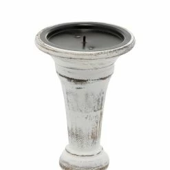 Best Sale 🔥 Grayson Lane 3-Candle Pillar Holder - 6-in, 8-in, 10-in - White Mango Wood 🌟 -GRAYSON LANE Sales 2022 330858403 AlternateImage3 l