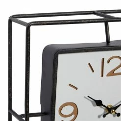 Budget 👍 Grayson Lane Analog 12-in x 12-in Black Square Wall Standard Clock 👏 -GRAYSON LANE Sales 2022 330858411 AlternateImage3 l