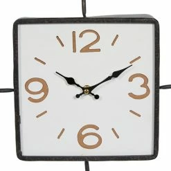 Budget 👍 Grayson Lane Analog 12-in x 12-in Black Square Wall Standard Clock 👏 -GRAYSON LANE Sales 2022 330858411 AlternateImage4 l