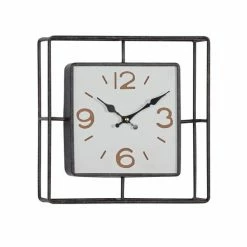 Budget 👍 Grayson Lane Analog 12-in x 12-in Black Square Wall Standard Clock 👏
