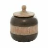 New 👏 Grayson Lane Rustic Decorative Jars - Brown Metal - 11-in X 9-in ⌛