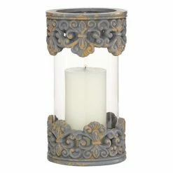 Wholesale 😍 Grayson Lane 1-Candle Resin Pillar Holder - 10-in x 5-in 🌟