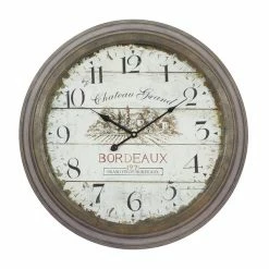 Top 10 🔥 Grayson Lane Analog 23-in x 23-in White Round Vintage Wall Standard Clock 🛒