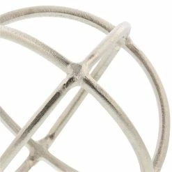 Best Sale ❤️ Grayson Lane Set of 2 10-in , 8-in Silver Modern Geometric Sculpture - Aluminum 😉 -GRAYSON LANE Sales 2022 330858427 AlternateImage2 l