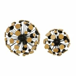 Best reviews of ⌛ Grayson Lane Set of 2 6-in , 7-in - Brown Modern Abstract Sculpture - Metal 🎉 -GRAYSON LANE Sales 2022 330858429 AlternateImage3 l