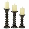 Brand new ✨ Grayson Lane 3-Candle Wood Pillar Holder - 8-in, 10-in, 12-in ✔️
