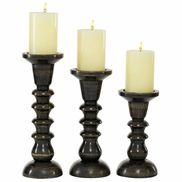 Brand new ✨ Grayson Lane 3-Candle Wood Pillar Holder - 8-in, 10-in, 12-in ✔️ 1 Brand new ✨ Grayson Lane 3-Candle Wood Pillar Holder - 8-in, 10-in, 12-in ✔️