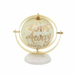 Best reviews of 🔥 Grayson Lane Set of 2 8-in x 8-in- Multi Coloured Glam Globe - Stainless Steel 💯 -GRAYSON LANE Sales 2022 330858457 AlternateImage4 l