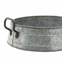 Best reviews of 🤩 Grayson Lane Set of 3 18-in , 16-in , 14-in Farmhouse Tray - Grey - Metal 🧨 -GRAYSON LANE Sales 2022 330858461 AlternateImage3 l