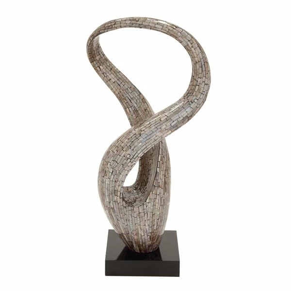 Flash Sale ✔️ Grayson Lane Abstract Contemporary Sculpture- Grey Poly Stone - 30-in X 12-in ❤️ 4 Flash Sale ✔️ Grayson Lane Abstract Contemporary Sculpture- Grey Poly Stone - 30-in X 12-in ❤️ - Image 4