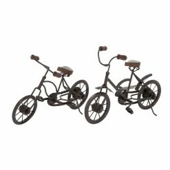 Flash Sale ❤️ Grayson Lane Set of 2 12-in x 10-in - Black Vintage Bicycle Sculpture - Metal ✔️