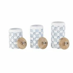 Best reviews of 🌟 Grayson Lane Set of 3 12-in , 10-in , 9-in Farmhouse Decorative Jar - White - Metal ✨ -GRAYSON LANE Sales 2022 330858477 AlternateImage5 l