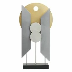Best Sale π₯ Grayson Lane Abstract Contemporary Sculpture - Gold Metal - 21-in X 12-in π
