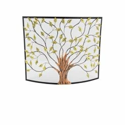 Discount ❤️ Grayson Lane Farmhouse Fireplace Screen - Green- Metal - 33-in X 39-in 🤩 -GRAYSON LANE Sales 2022 330858486 AlternateImage4 l