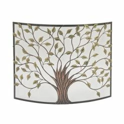 Discount ❤️ Grayson Lane Farmhouse Fireplace Screen - Green- Metal - 33-in X 39-in 🤩