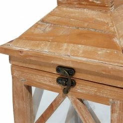 Best deal 🔔 Grayson Lane 2-Candle Wood Lantern Holder - 21-in, 16-in ❤️ -GRAYSON LANE Sales 2022 330858494 AlternateImage4 l