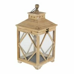 Best deal 🔔 Grayson Lane 2-Candle Wood Lantern Holder - 21-in, 16-in ❤️ -GRAYSON LANE Sales 2022 330858494 AlternateImage5 l