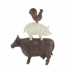 Budget 😀 Grayson Lane Farmhouse Animals Sculpture - Brown Poly Stone - 14-in X 11-in 😉 -GRAYSON LANE Sales 2022 330858495 AlternateImage3 l