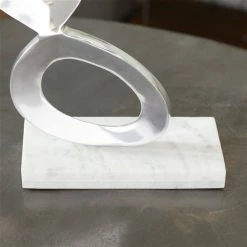 Coupon 👍 Grayson Lane Modern Sculpture - Silver Aluminum Nature - 30-in X 13-in ⌛ -GRAYSON LANE Sales 2022 330858497 AlternateImage2 l