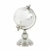 Coupon ⌛ Grayson Lane Traditional Globe - Silver Glass - 11-in x 6-in ❤️