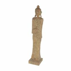Brand new 🤩 Grayson Lane Buddha Eclectic Sculpture - Brown Poly Stone- 48-in X 10-in 👍 -GRAYSON LANE Sales 2022 330858503 AlternateImage4 l