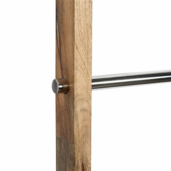 Hot Sale 🤩 Grayson Lane Contemporary Ladder - Brown Stainless Steel - 72-in X 17-in x 2-in C 🤩 4 Hot Sale 🤩 Grayson Lane Contemporary Ladder - Brown Stainless Steel - 72-in X 17-in x 2-in C 🤩 - Image 4