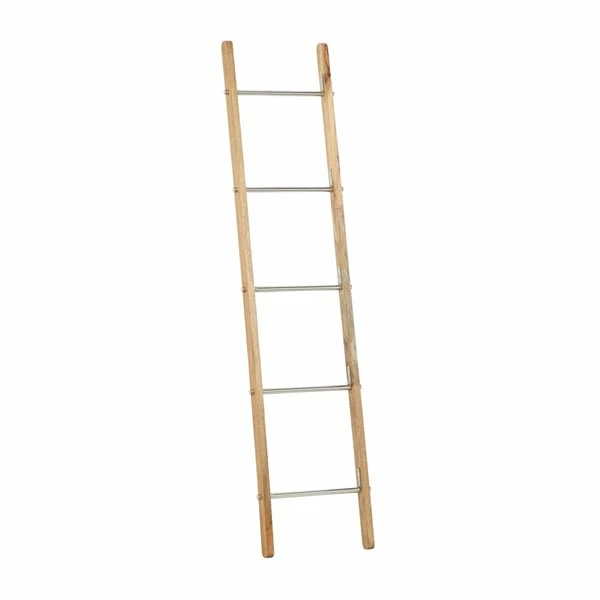 Hot Sale 🤩 Grayson Lane Contemporary Ladder - Brown Stainless Steel - 72-in X 17-in x 2-in C 🤩 5 Hot Sale 🤩 Grayson Lane Contemporary Ladder - Brown Stainless Steel - 72-in X 17-in x 2-in C 🤩 - Image 5