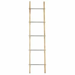 Hot Sale 🤩 Grayson Lane Contemporary Ladder - Brown Stainless Steel - 72-in X 17-in x 2-in C 🤩