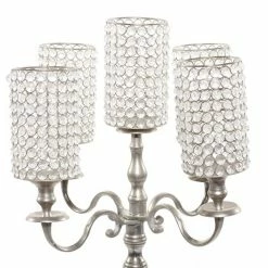 Budget ❤️ Grayson Lane 5-Candle Metal Hurricane Holder - 44-in x 20-in 🧨 -GRAYSON LANE Sales 2022 330858514 AlternateImage4 l