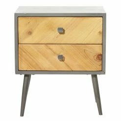 Deals 🔥 Grayson Lane Grey 2-Drawer Accent Chest 😀