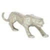 Discount ✔️ Grayson Lane Leopard Contemporary Sculpture - Silver Aluminum - 5-in X 21-in 🔔