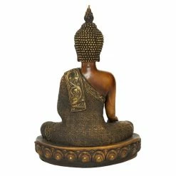 Buy 🧨 Grayson Lane Bohemian Buddha Sculpture - Brown Poly Stone - 15-in X 12-in ✨ -GRAYSON LANE Sales 2022 330858528 AlternateImage5 l