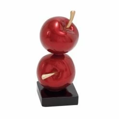 Discount 🔔 Grayson Lane Glam Decorative Apple - Red Poly Stone - 19-in X 8-in ✨