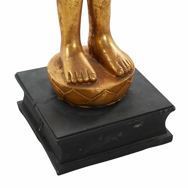 Flash Sale 🔥 Grayson Lane Buddha Eclectic Sculpture - Gold Resin - 54-in X 16-in 👏 3 Flash Sale 🔥 Grayson Lane Buddha Eclectic Sculpture - Gold Resin - 54-in X 16-in 👏 - Image 3