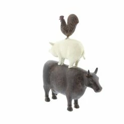 Buy 🛒 Grayson Lane Farmhouse Animals Sculpture - Brown Poly Stone - 14-in X 10-in 🎉 -GRAYSON LANE Sales 2022 330858537 AlternateImage4 l