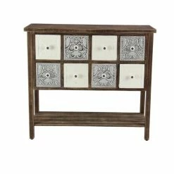 Outlet 👏 Grayson Lane Brown Fir 8-Drawer Accent Chest 🔥 -GRAYSON LANE Sales 2022 330858542 AlternateImage4 l