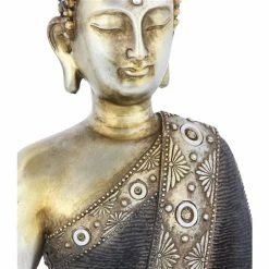 Best Sale 🥰 Grayson Lane Buddha Bohemian Sculpture -Brass Poly Stone - 16-in X 12-in ✨ -GRAYSON LANE Sales 2022 330858544 AlternateImage2 l