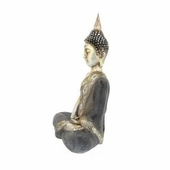 Best Sale 🥰 Grayson Lane Buddha Bohemian Sculpture -Brass Poly Stone - 16-in X 12-in ✨ -GRAYSON LANE Sales 2022 330858544 AlternateImage3 l