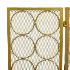 Budget 🎉 Grayson Lane Modern Fireplace Screen Brass Metal - 32-in X 47-in ❤️ -GRAYSON LANE Sales 2022 330858545 AlternateImage2 l