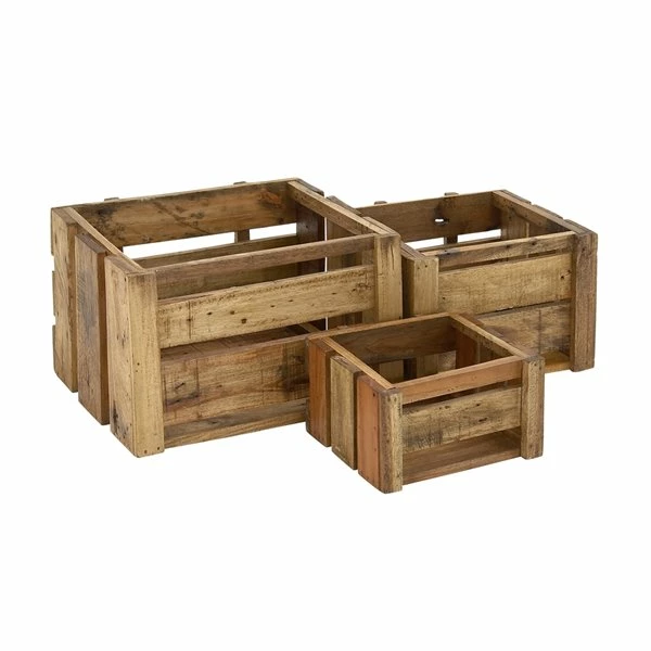 Best deal โ Grayson Lane Set of 3 21-in , 16-in , 13-in Farmhouse Storage Basket - Brown Wood ๐งจ 4 Best deal โ Grayson Lane Set of 3 21-in , 16-in , 13-in Farmhouse Storage Basket - Brown Wood ๐งจ - Image 4