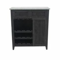 Top 10 ⌛ Grayson Lane 12-Bottle Black Wood Farmhouse Wine Storage ✔️ -GRAYSON LANE Sales 2022 330858572 AlternateImage4 l