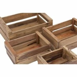 Best Sale 🌟 Grayson Lane Set of 4 13-in , 16-in , 19-in , 22-in Farmhouse Storage Basket - Brown Mahogany 😀 -GRAYSON LANE Sales 2022 330858574 AlternateImage3 l