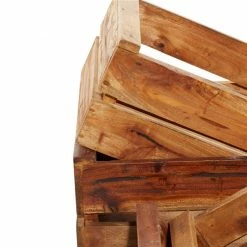 Best Sale 🌟 Grayson Lane Set of 4 13-in , 16-in , 19-in , 22-in Farmhouse Storage Basket - Brown Mahogany 😀 -GRAYSON LANE Sales 2022 330858574 AlternateImage4 l