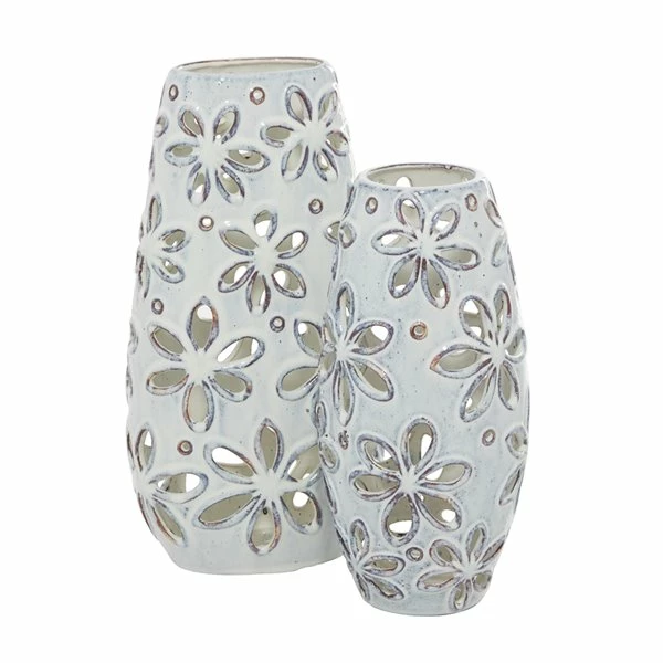 Cheap ๐ฅฐ Grayson Lane Set of 2 14-in , 11-in Farmhouse Vase - White - Ceramic ๐ 1 Cheap ๐ฅฐ Grayson Lane Set of 2 14-in , 11-in Farmhouse Vase - White - Ceramic ๐